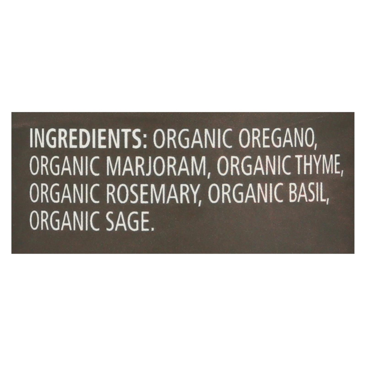 Organic Frontier Herb Italian Seasoning Blend (Pack of .64 Oz.)
