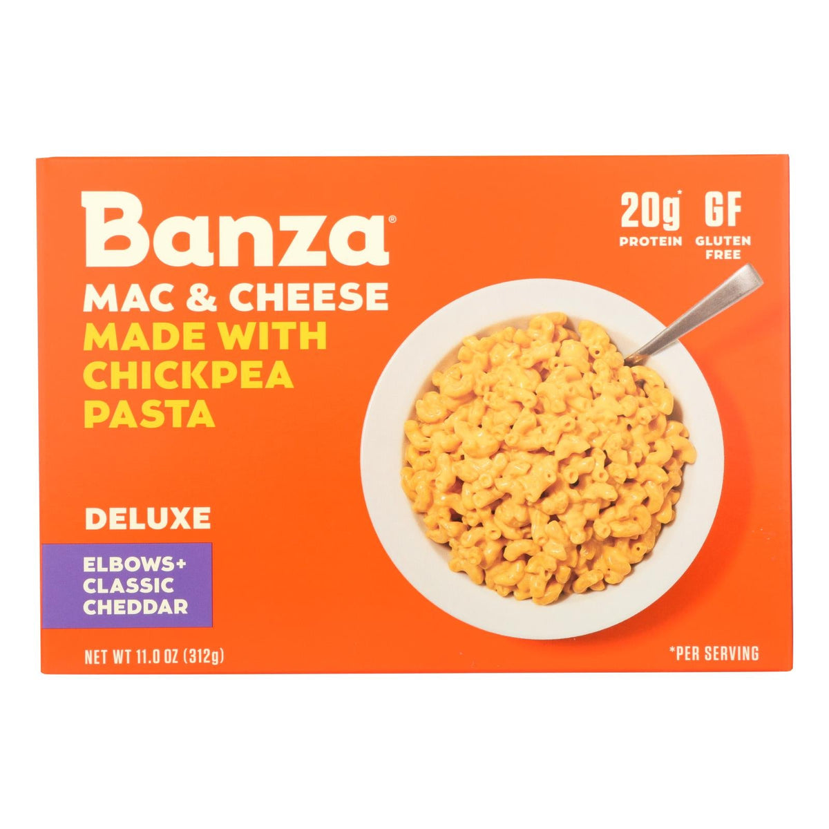 Banza Chickpea Mac and Cheese Cheddar, 11 oz (Case of 6)