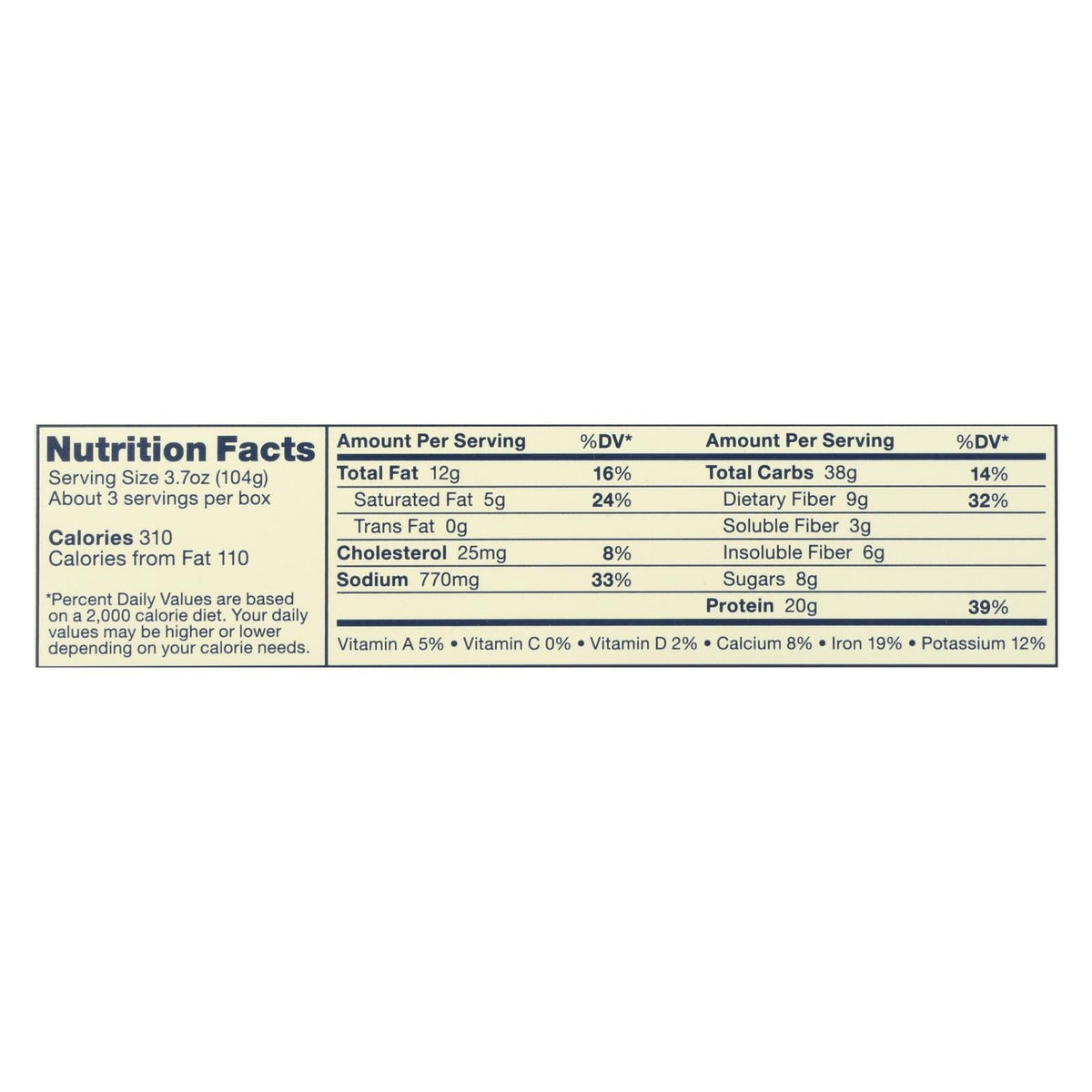 Banza Chickpea Mac and Cheese Cheddar, 11 oz (Case of 6)