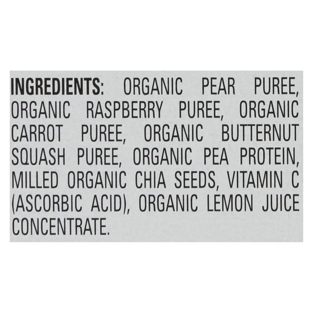 Happy Tot Organic Fiber & Protein Stage 4 Pear, Raspberry, Butternut Squash & Carrot, 4 oz (Case of 16)