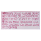 Happy Tot Organic Fiber & Protein Stage 4 Pear, Raspberry, Butternut Squash & Carrot, 4 oz (Case of 16)