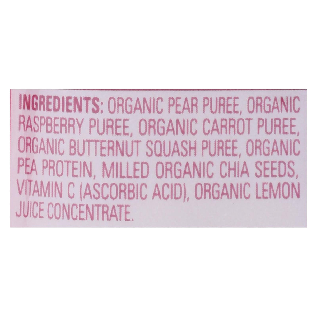 Happy Tot Organic Fiber & Protein Stage 4 Pear, Raspberry, Butternut Squash & Carrot, 4 oz (Case of 16)