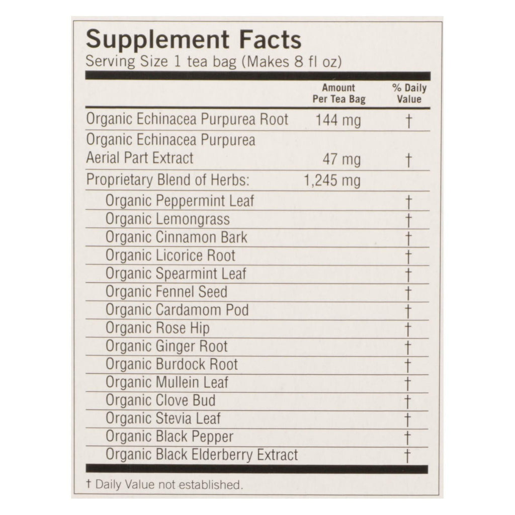 Yogi Echinacea Immune Support Herbal Tea, 16 ct (Case of 6)