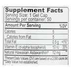 Nutrex Hawaii Bioastin Hawaiian Astaxanthin - 12mg (Pack of 50 Gel Caps)