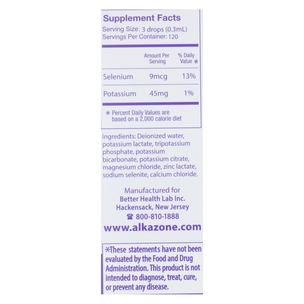 Alkazone Alkaline Booster Drops with Antioxidant, 1.2 fl oz
