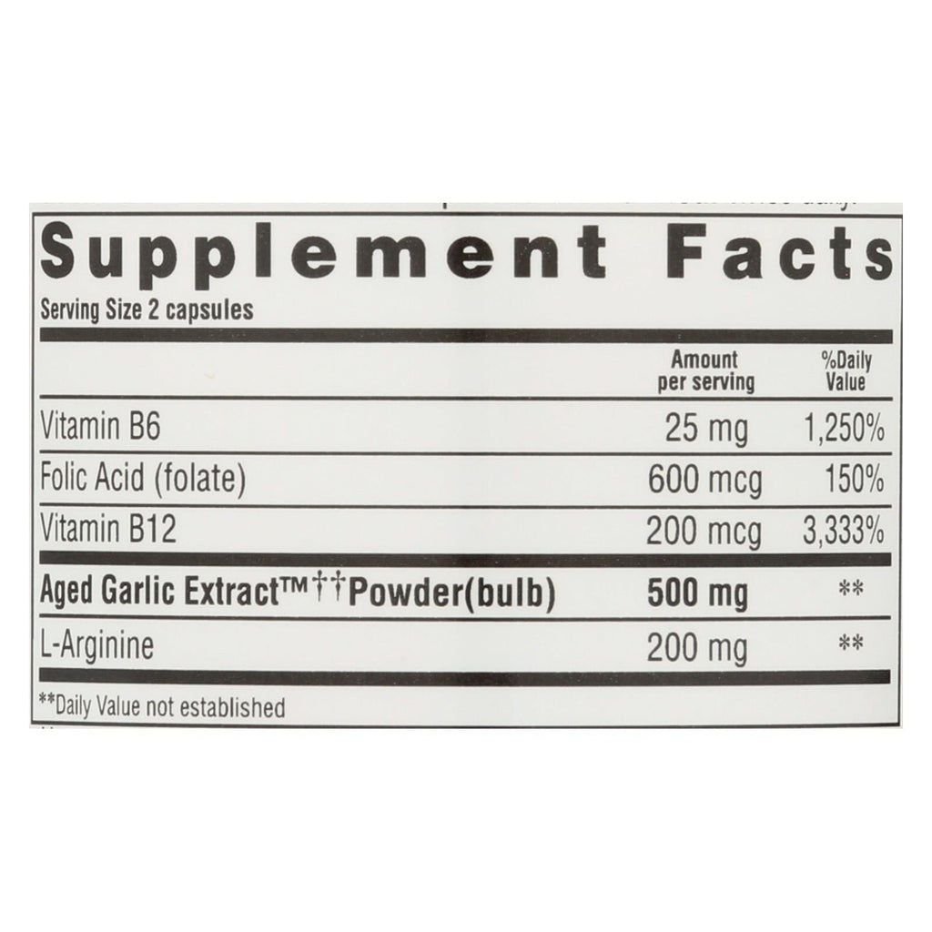 Kyolic Aged Garlic Extract Formula 108, 100 Capsules
