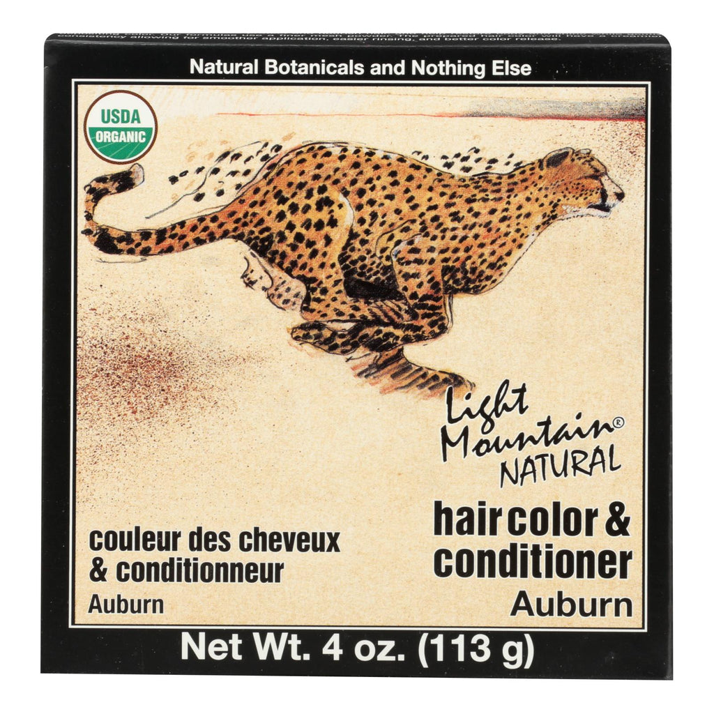Organic Light Mountain Hair Color/Conditioner (Pack of 4 Oz) - Auburn