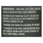 Frontier Co-op Organic Vanilla Flavoring, 4 oz