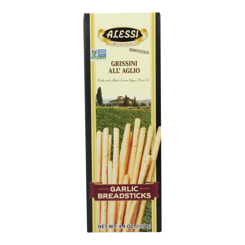 Alessi Garlic Breadsticks, 4.4 oz (Case of 12)