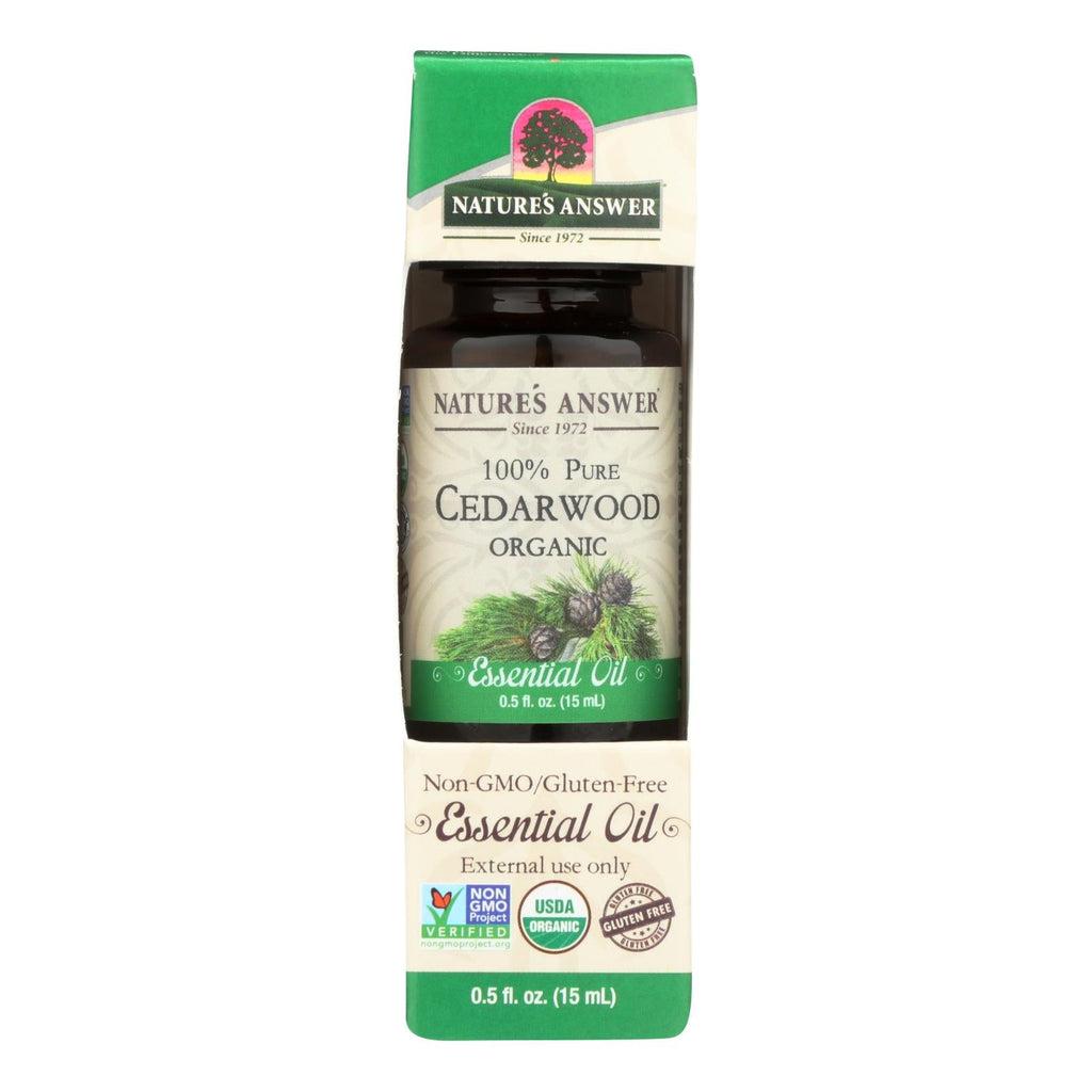 Nature's Answer Organic Bergamot Essential Oil (Pack of 0.5 Oz.)