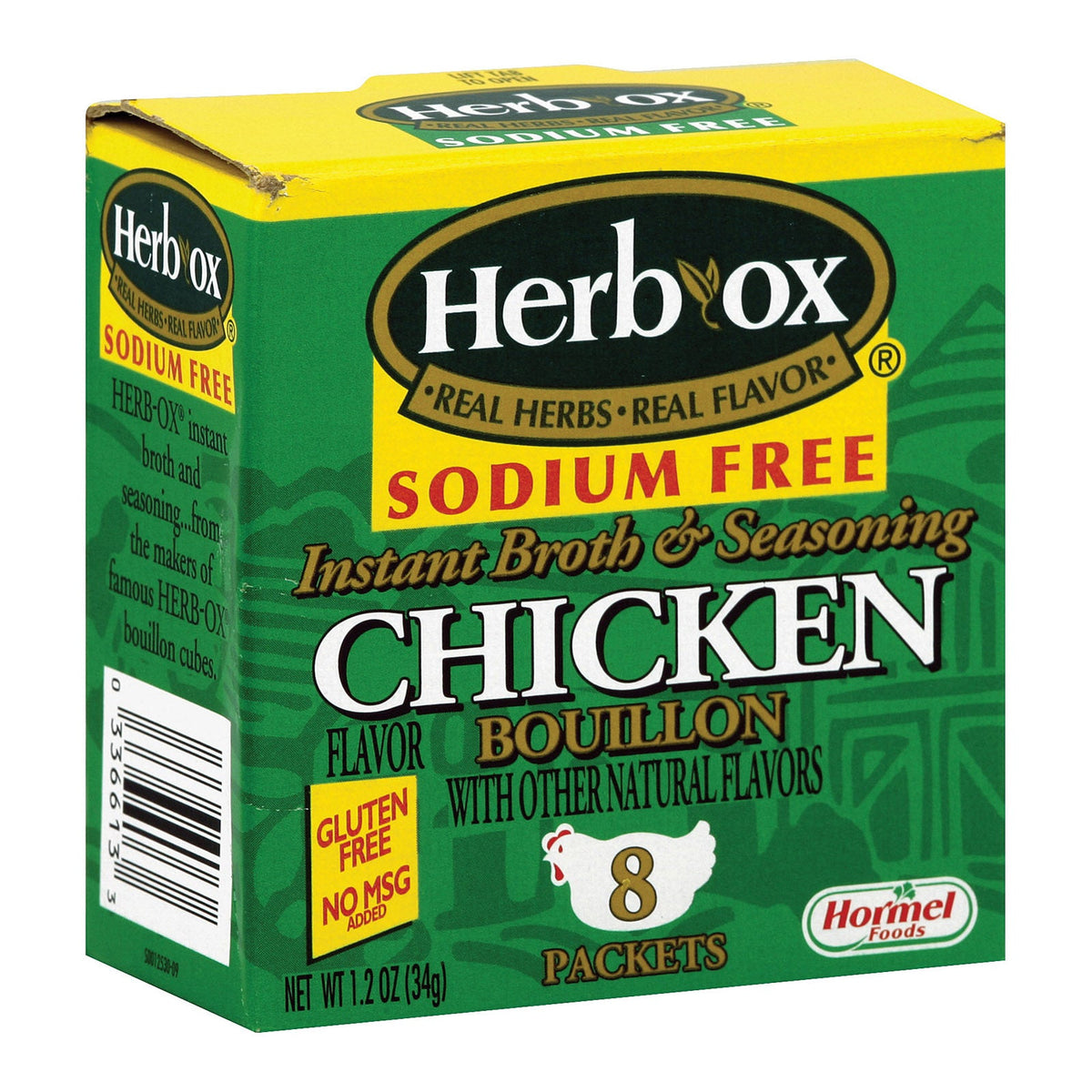 Herb-Ox Low Sodium Chicken Bouillon, 8 ct (Case of 12)