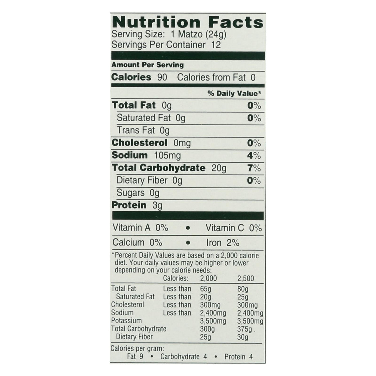Manischewitz Salted Thin Matzo Crackers, 10 oz (Case of 12)