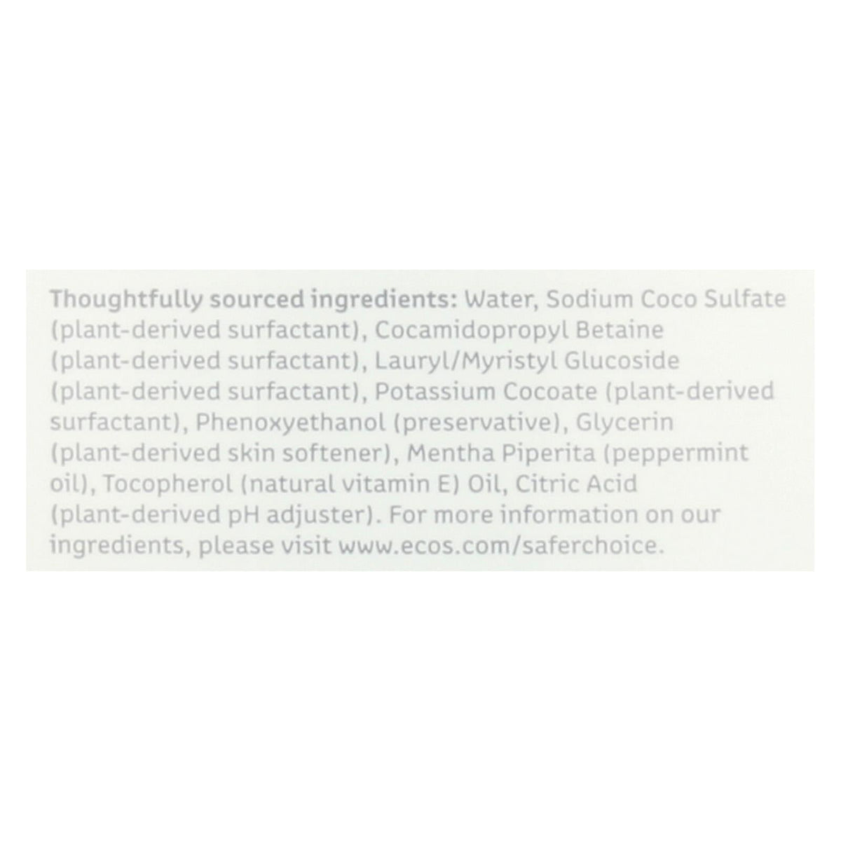 Ecos Hypoallergenic Conditioning Pet Shampoo  - Peppermint - 17 Fl Oz.