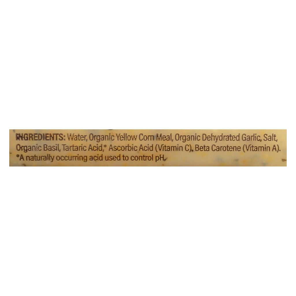 Food Merchants Organic Polenta (Pack of 12) - Basil Garlic Flavor, 18 Oz.