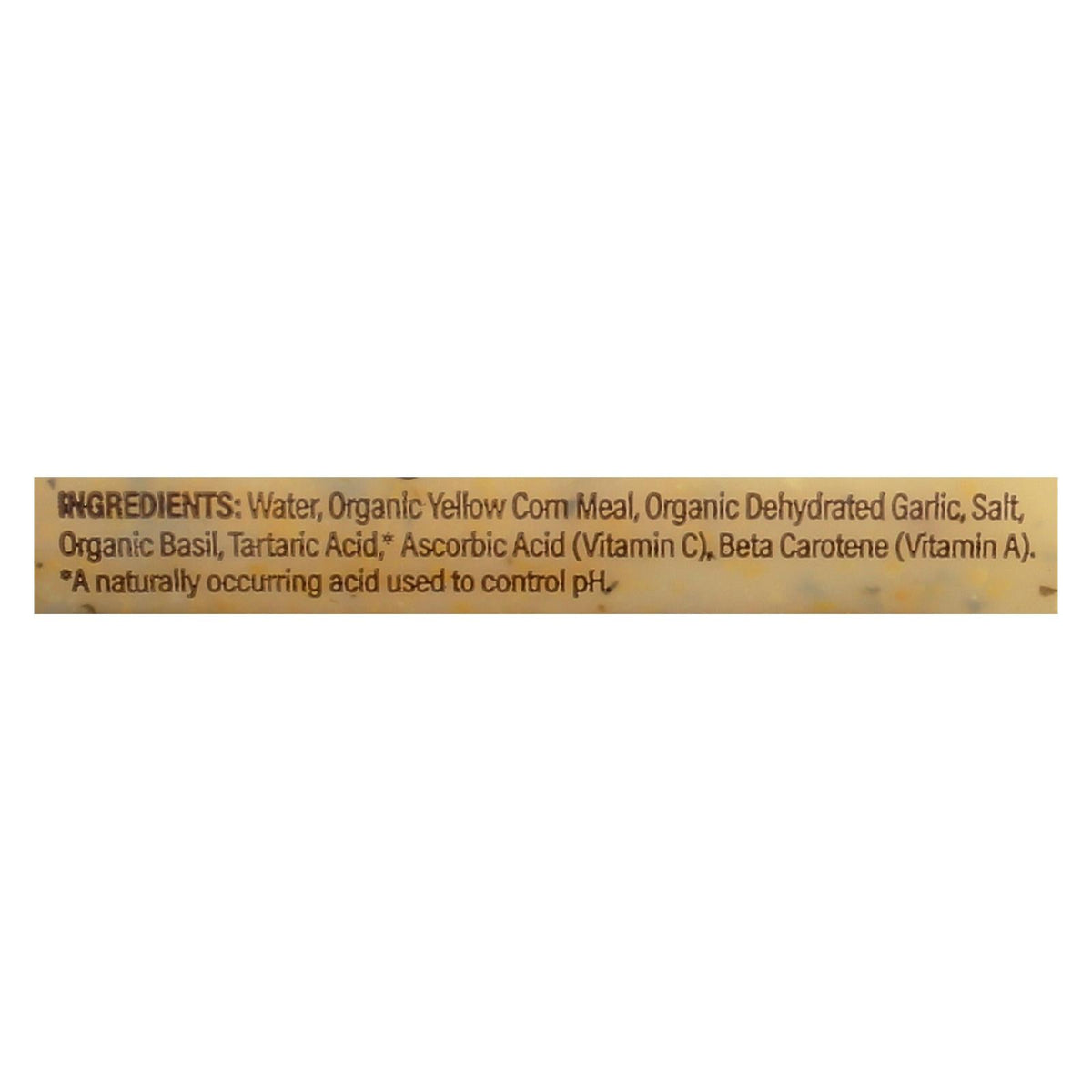 Food Merchants Organic Polenta (Pack of 12) - Basil Garlic Flavor, 18 Oz.