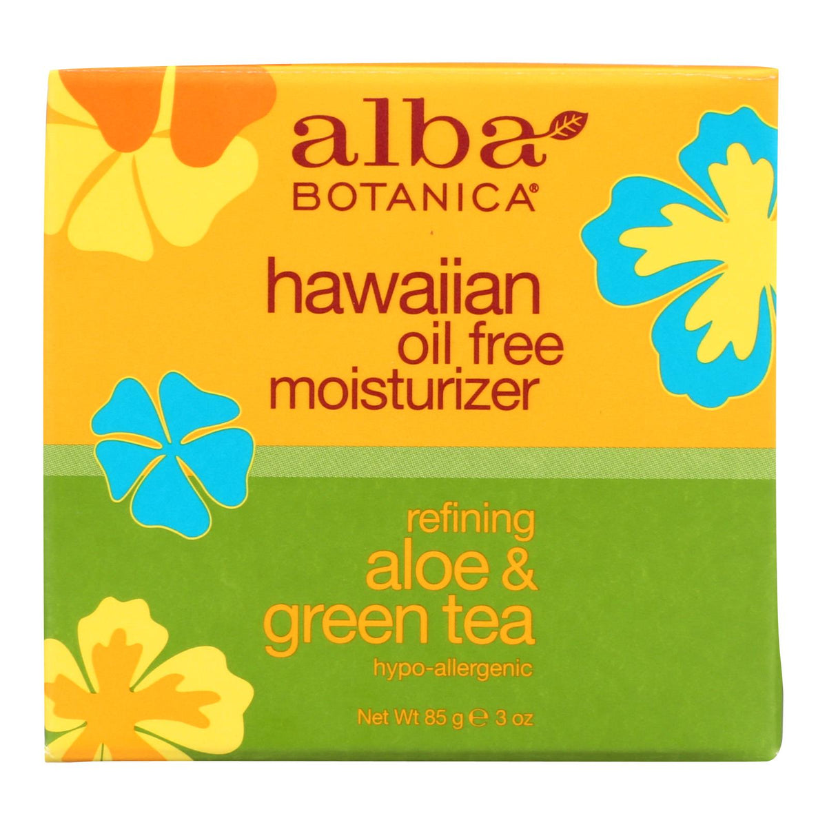 Alba Botanica Hawaiian Aloe and Green Tea Moisturizer Oil-Free (Pack of 3 Oz.)