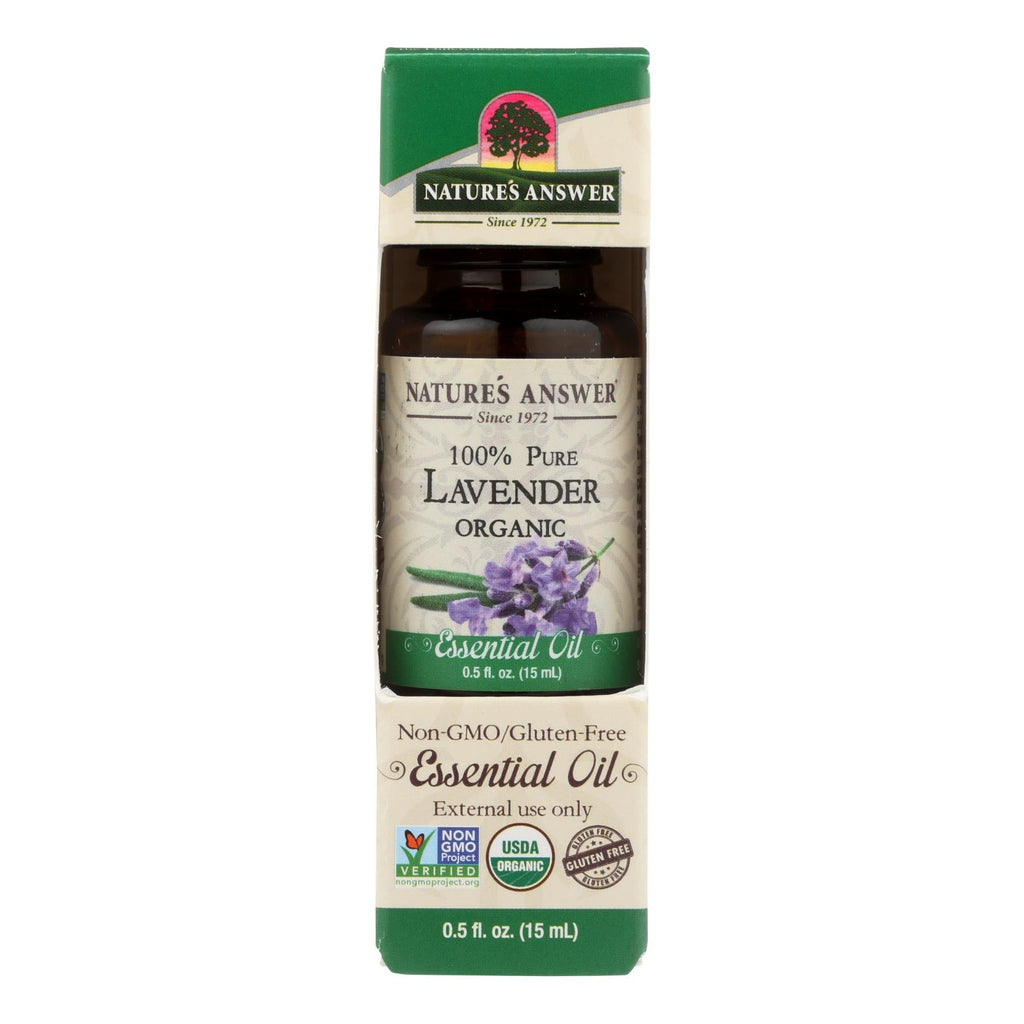 Nature's Answer Organic Lavender Essential Oil, 0.5 oz