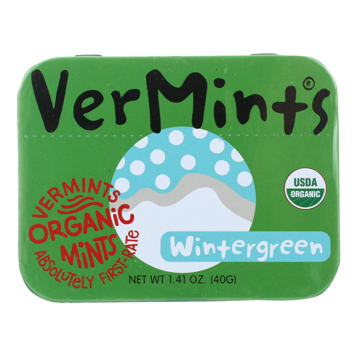 Vermints Wintermint Breath Mints, 1.41 oz (Case of 6)
