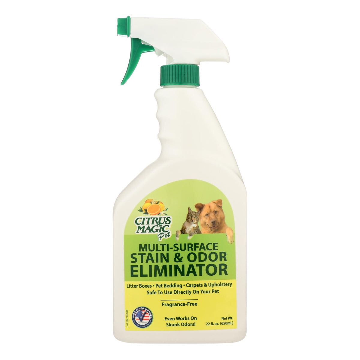 Pack of Citrus Magic Pet Odor Eliminator Trigger Spray, 22 Fl Oz.