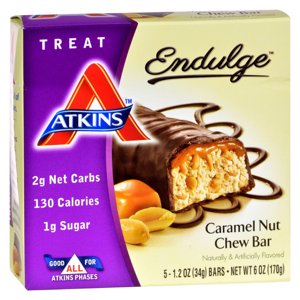 Atkins Endulge Caramel Nut Chew Bar, 5 ct