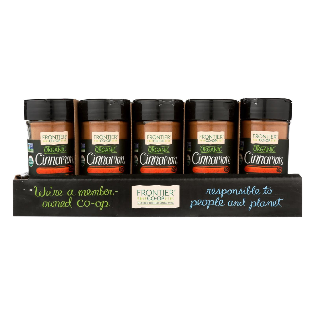 Frontier Co-op Organic Cinnamon, 1.9 oz (Case of 15)