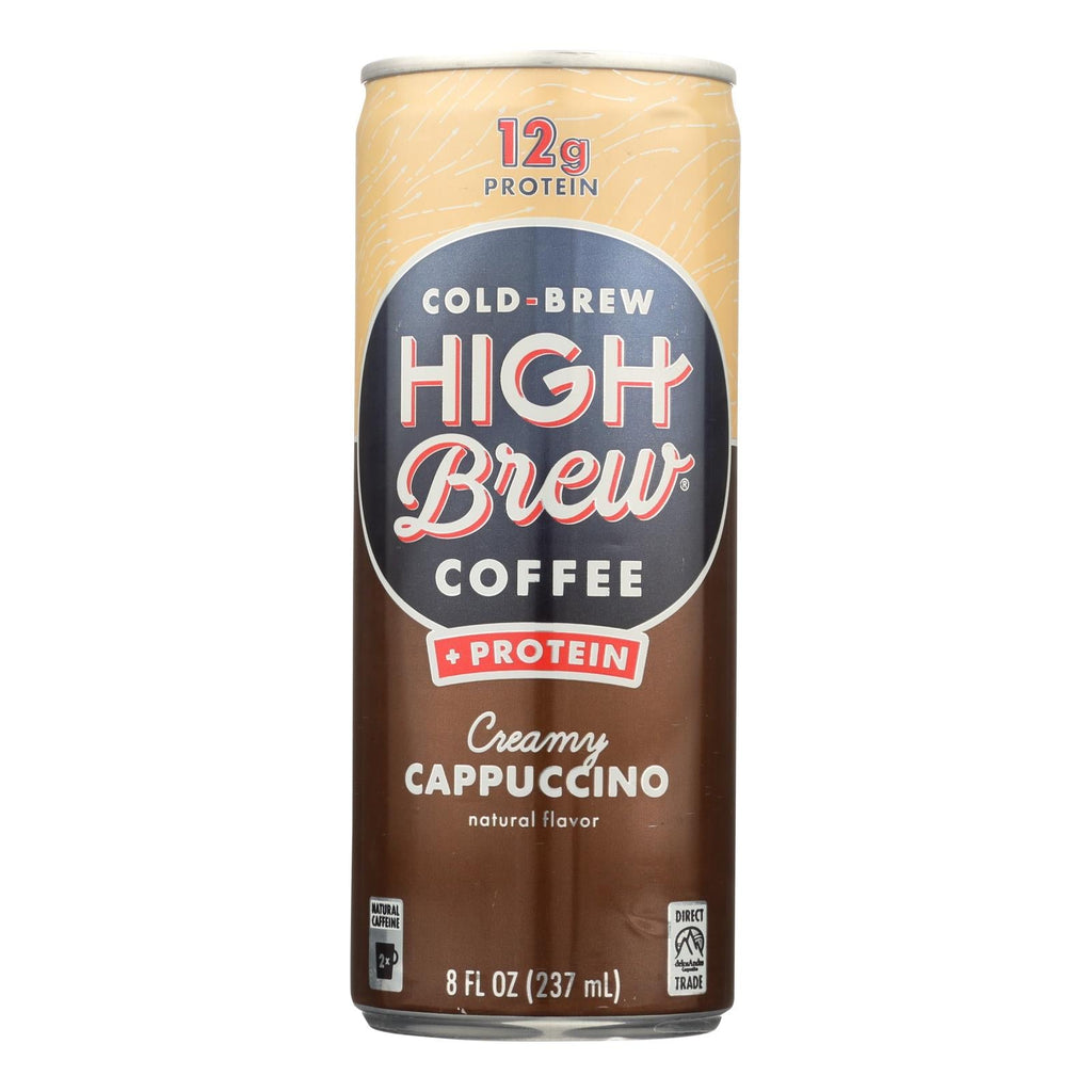 High Brew Creamy Cappuccino Cold Brew Coffee, 8 oz (Case of 12)