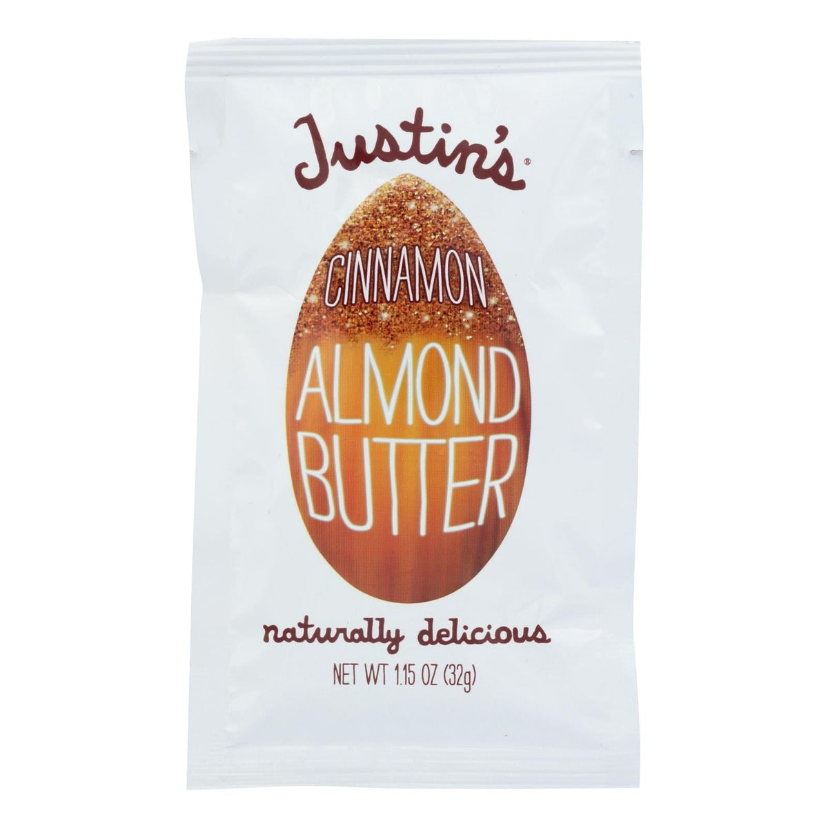 Justin's Nut Butter Squeeze Pack (Pack of 10) - Almond Butter with Cinnamon Flavor - 1.15 Oz.
