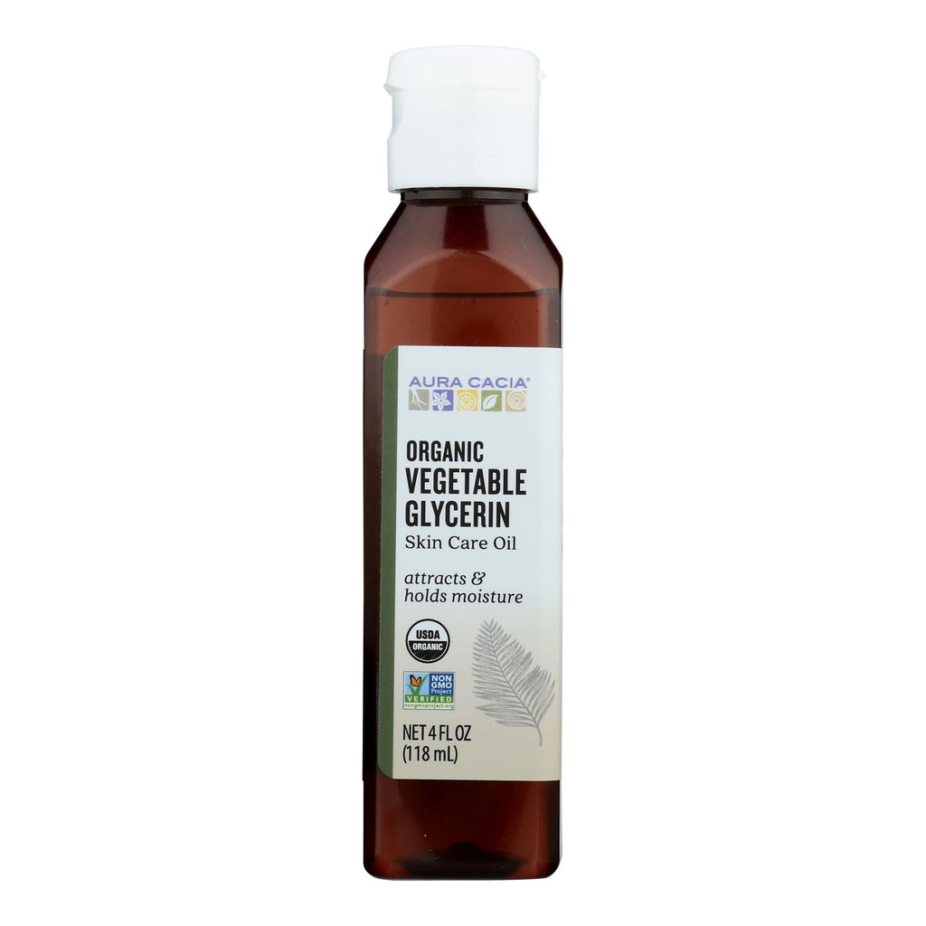 Organic Vegetable Glycerin Oil (4 Fl Oz) by Aura Cacia - Skin Care