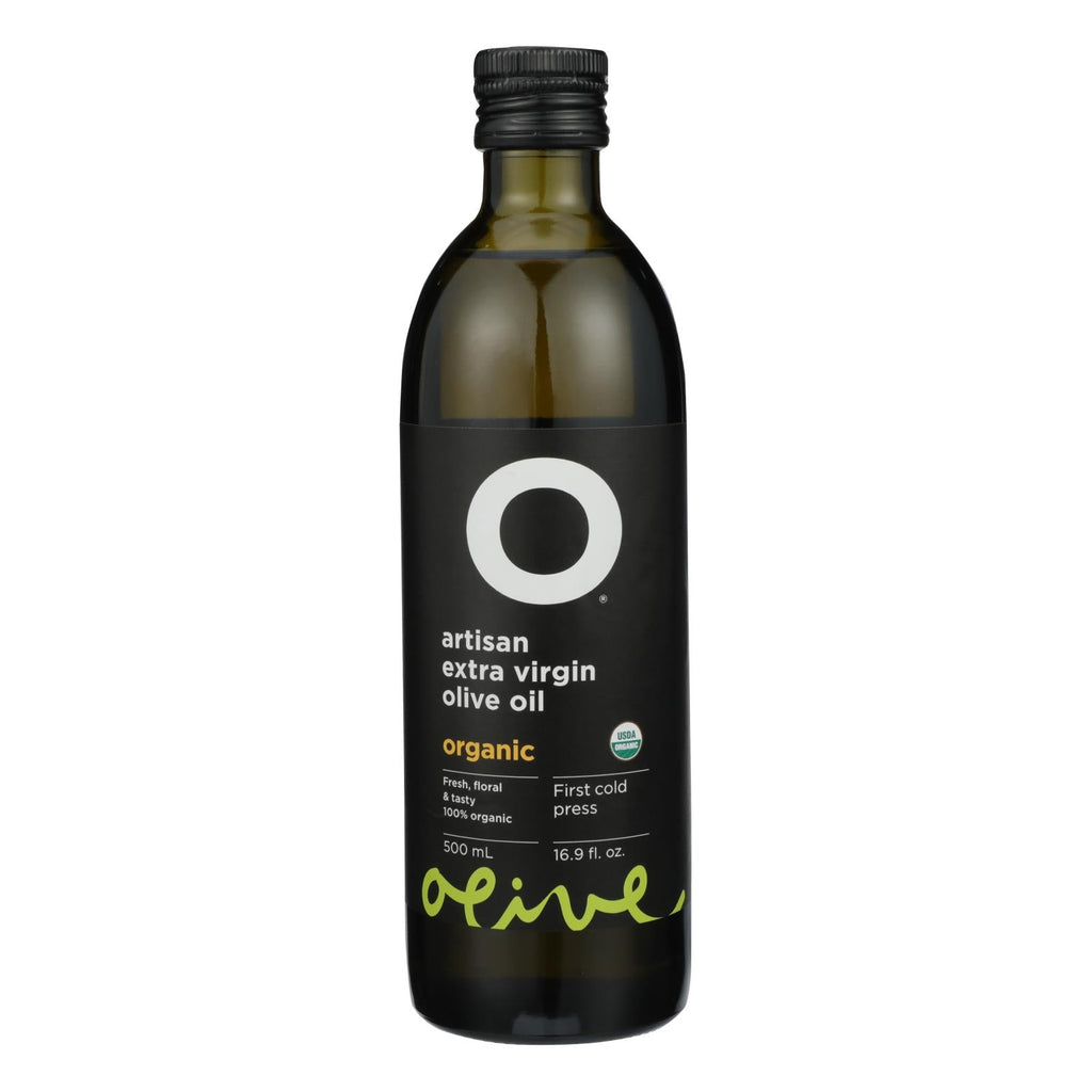 O Olive Oil 100% Organic Extra Virgin Olive Oil, 16.9 fl oz (Case of 6)