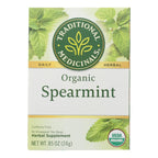 Traditional Medicinals Organic Spearmint Herbal Tea, 16 Tea Bags (Case of 6)