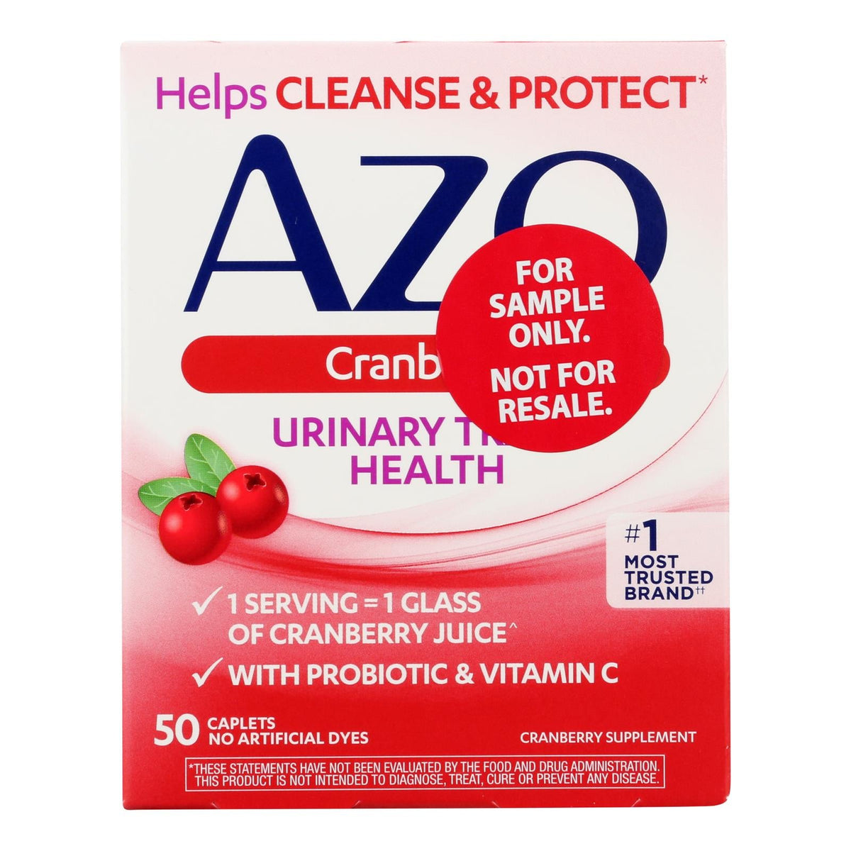 Azo Cranberry Caplets - 50 Caps