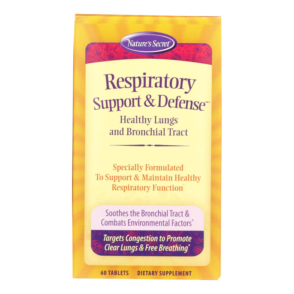 Nature's Secret Respiratory Cleanse & Defense, 60 Tablets