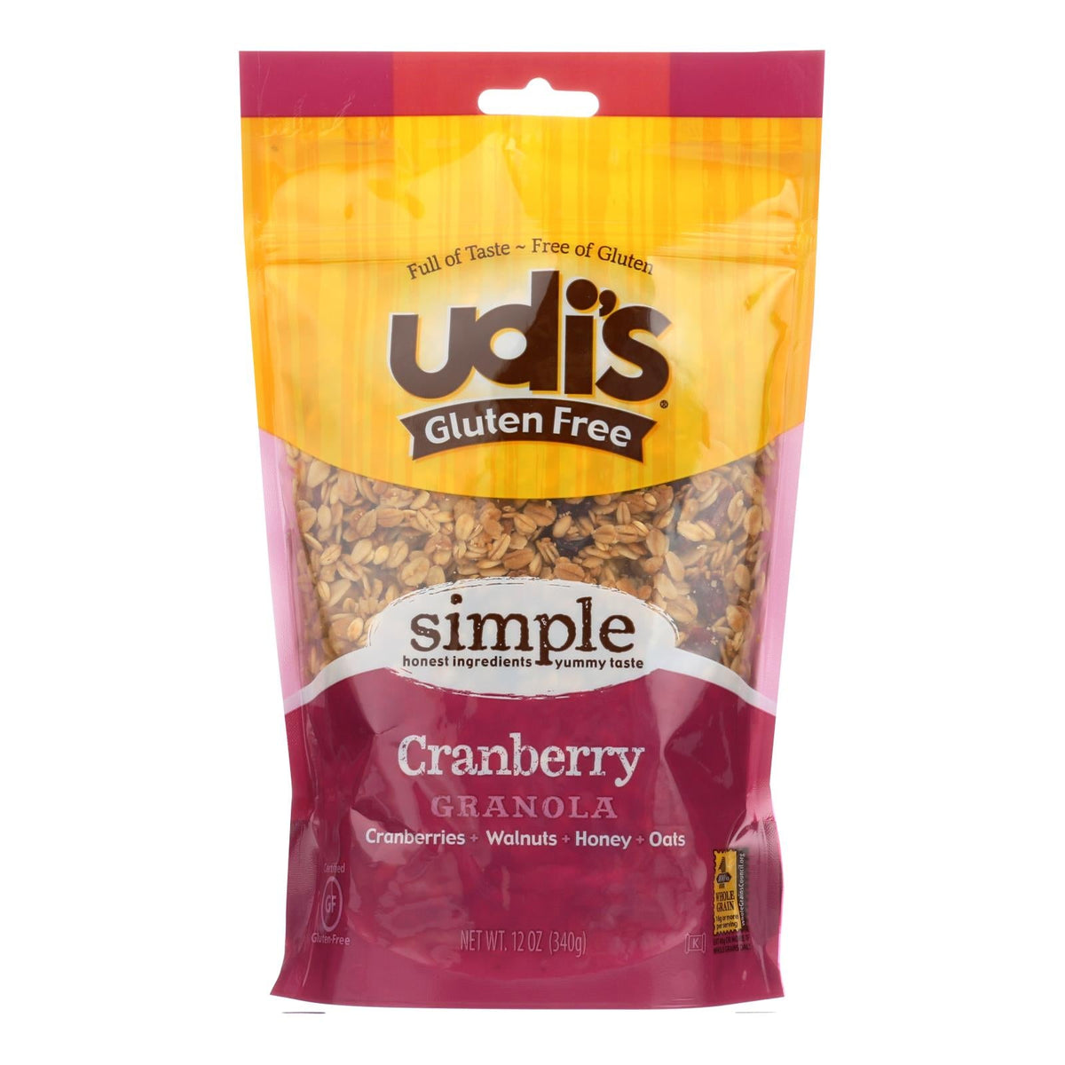 Udi's Cranberry Granola (Pack of 6 - 11 Oz.)
