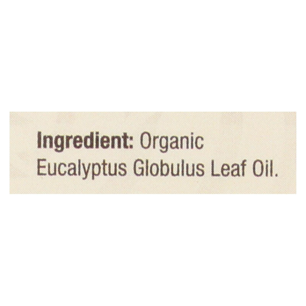 Nature's Answer Organic Eucalyptus Essential Oil, 0.5 oz
