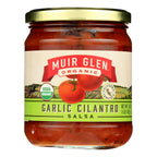 Muir Glen Medium Garlic Cilantro Salsa, 16 oz (Case of 12)