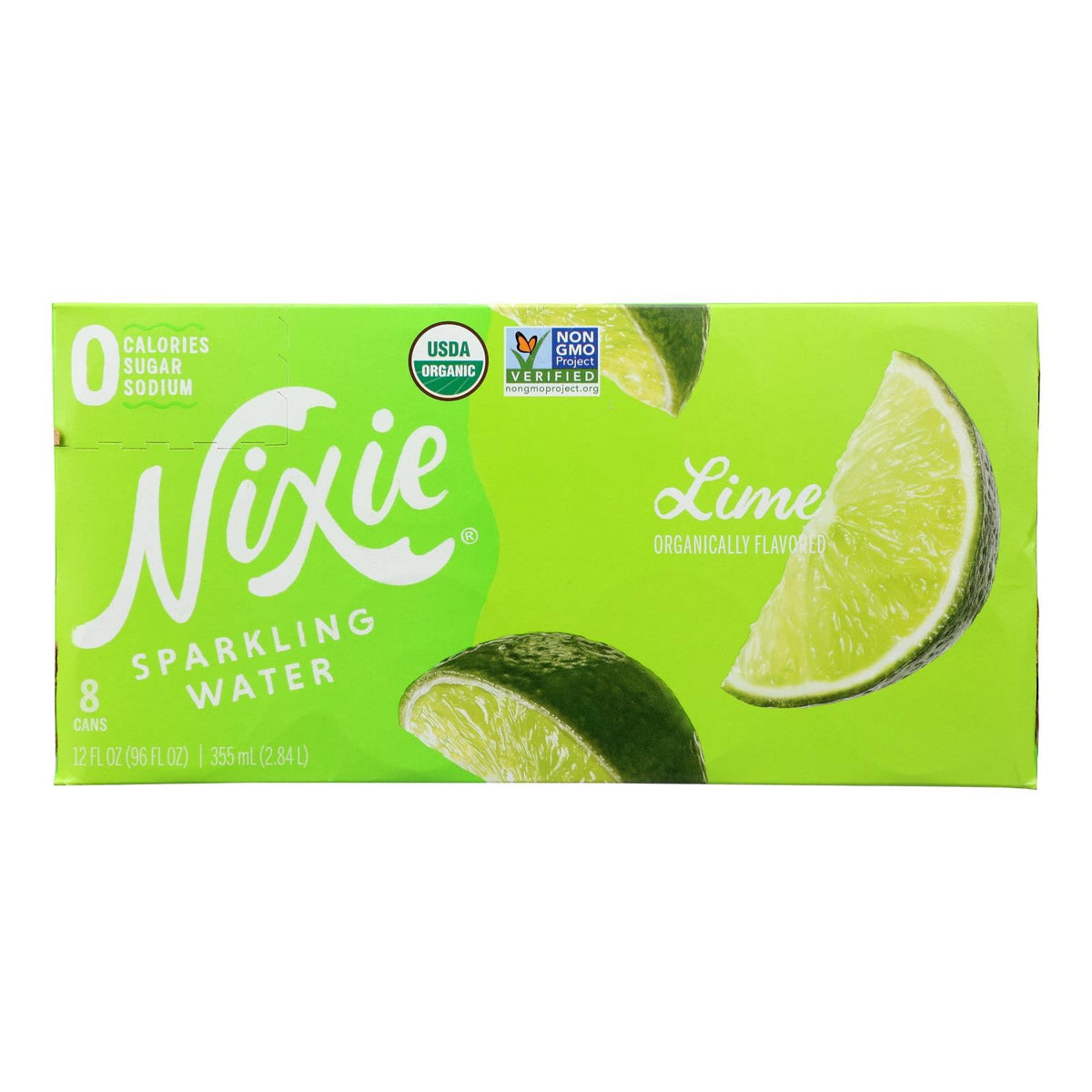Nixie Sparkling Water Lime - 8/12 Fl Oz (Case of 3)