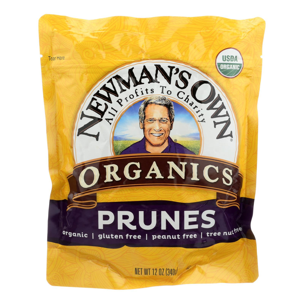 Newman's Own Organics Organic Pitted Prunes (Pack of 12 - 12 Oz.)