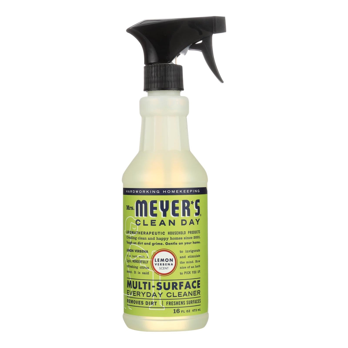Mrs. Meyer's Clean Day Lemon Verbena Multi-Surface Everyday Cleaner, 16 fl oz (Case of 6)