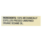 Spectrum Naturals Organic Unrefined Sesame Oil, 16 fl oz (Case of 12)