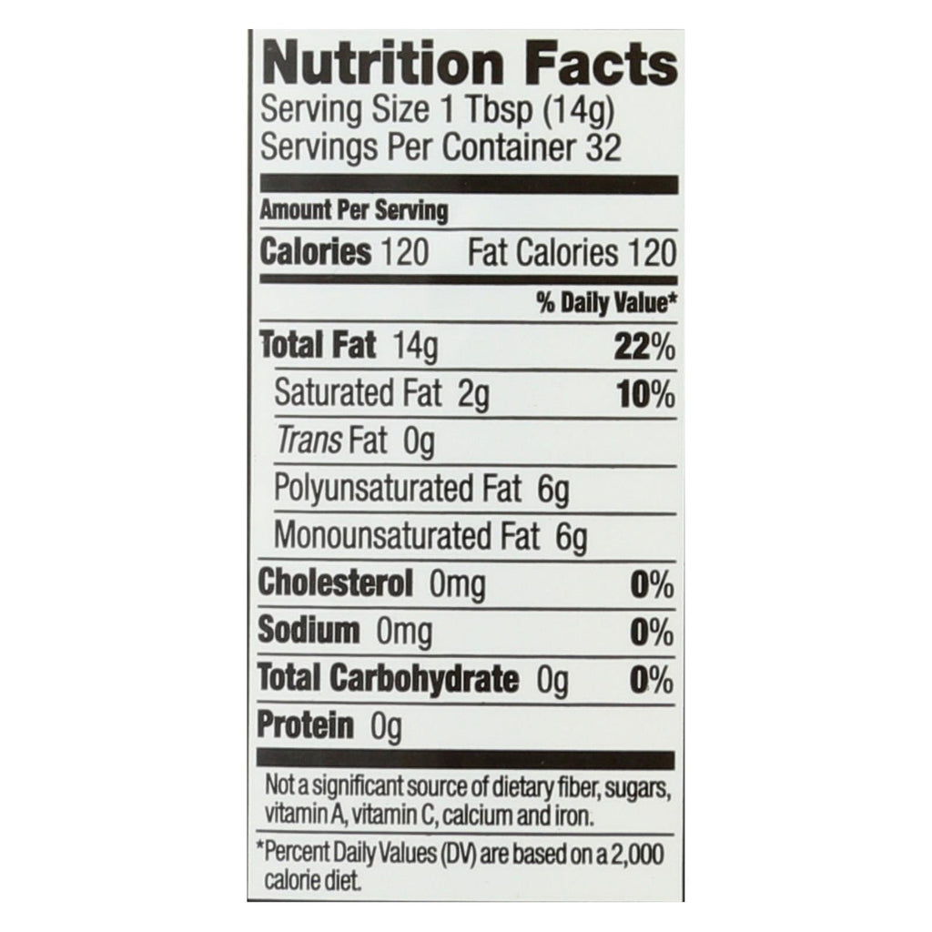 Spectrum Naturals Organic Unrefined Sesame Oil, 16 fl oz (Case of 12)