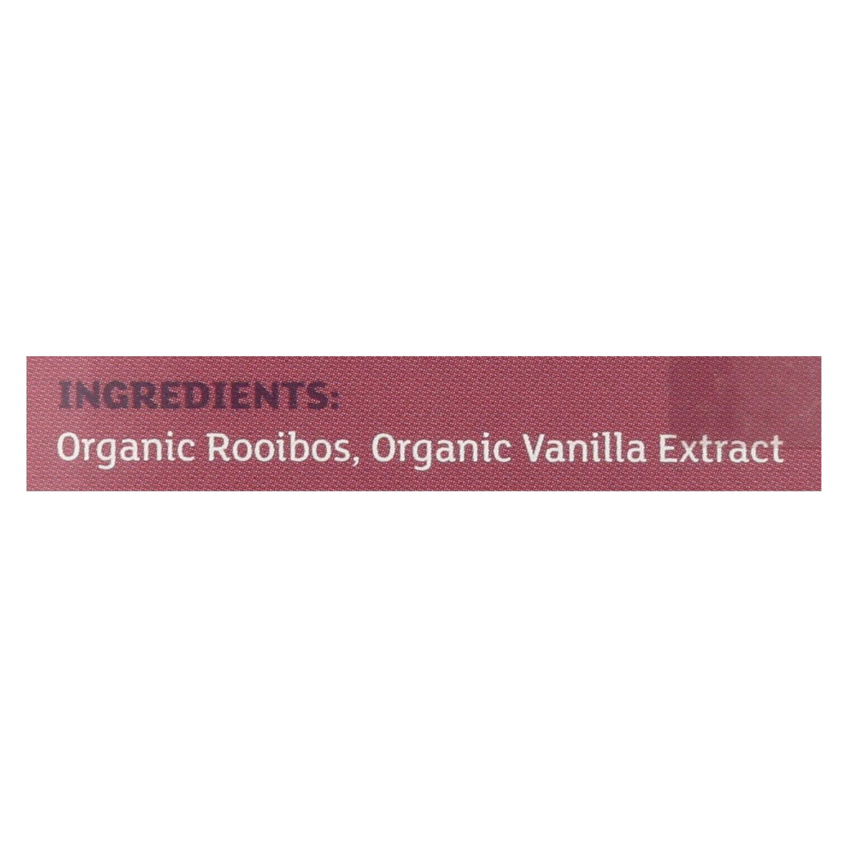 Equal Exchange Organic Vanilla Rooibos Herbal Tea, 20 Tea Bags (Case of 6)
