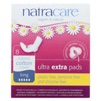Natracare Ultra Extra Long Pads with Wings, 8 ct