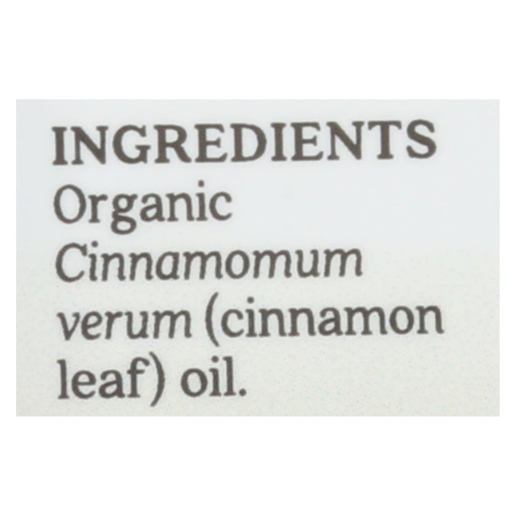 Aura Cacia Organic Cinnamon Leaf Essential Oil, 0.25 oz