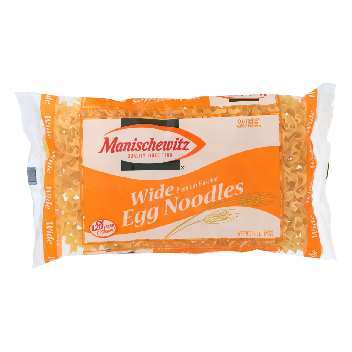 Manischewitz Broad Egg Noodles, 12 oz (Case of 12)