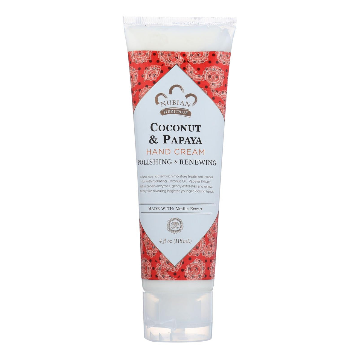 Nubian Heritage Coconut & Papaya Hand Cream, 4 oz