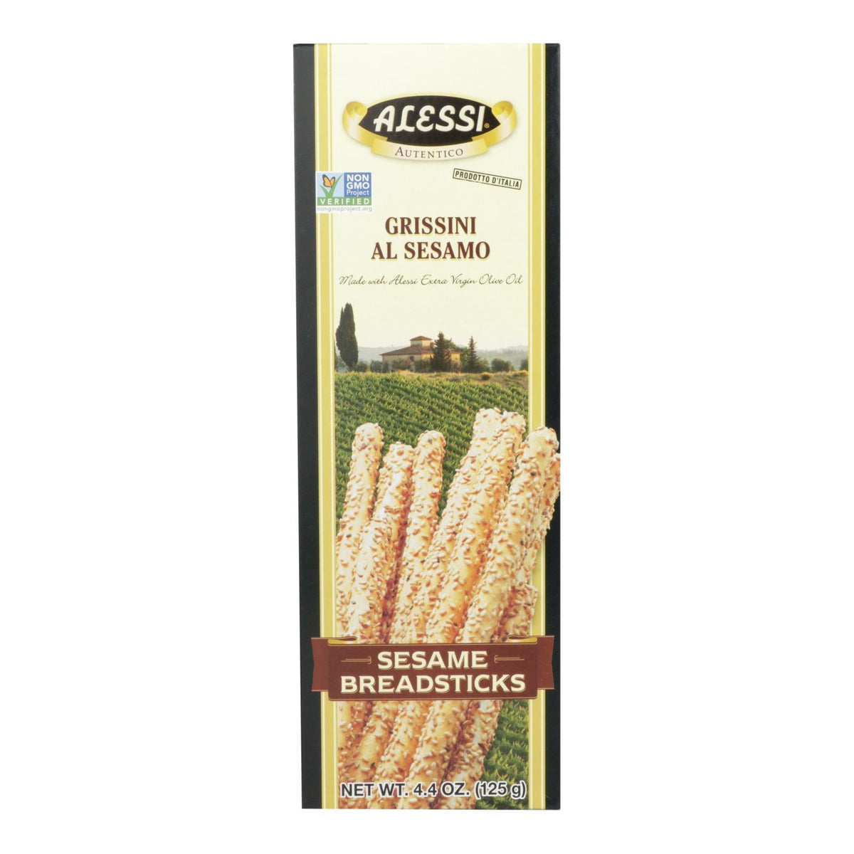 Alessi Sesame Breadsticks, 4.4 oz (Case of 12)