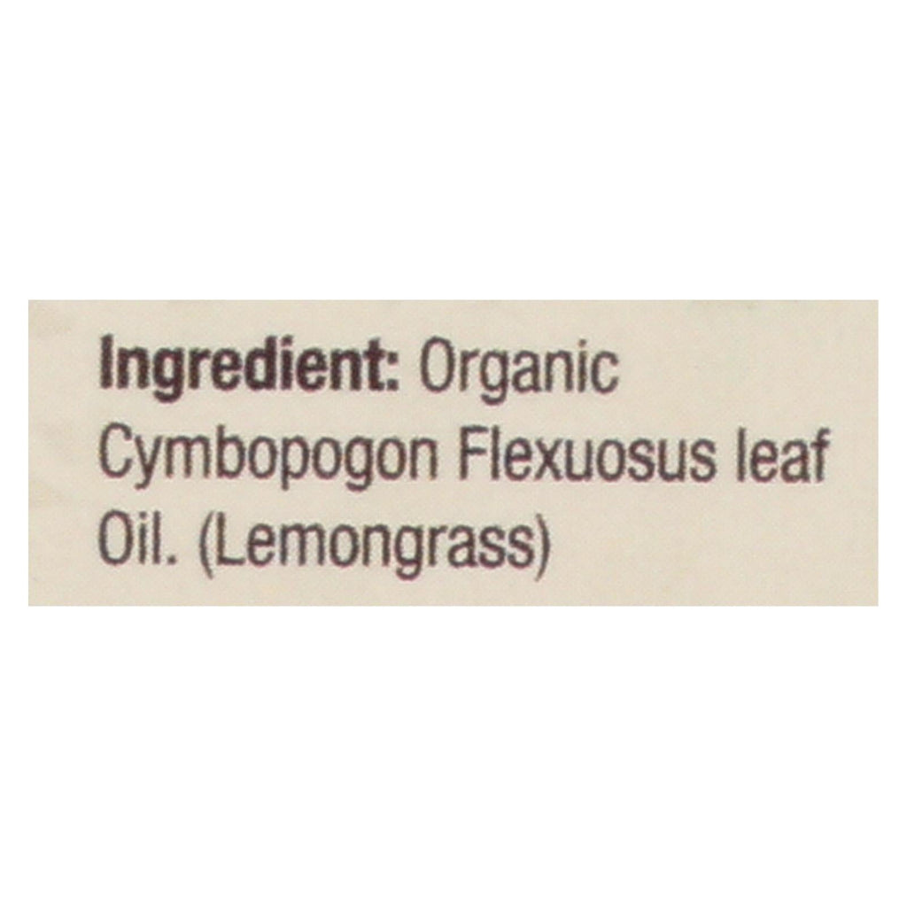 Nature's Answer Organic Lemongrass Essential Oil (Pack of 0.5 Oz.)