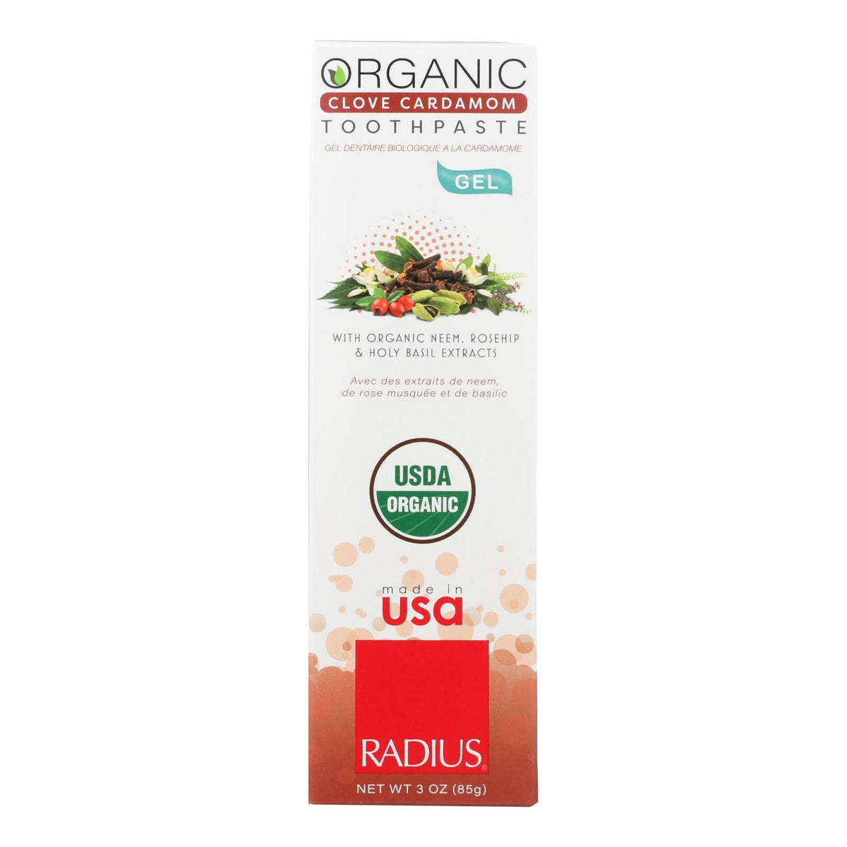 Radius Clove Cardamom Toothpaste, 3 oz