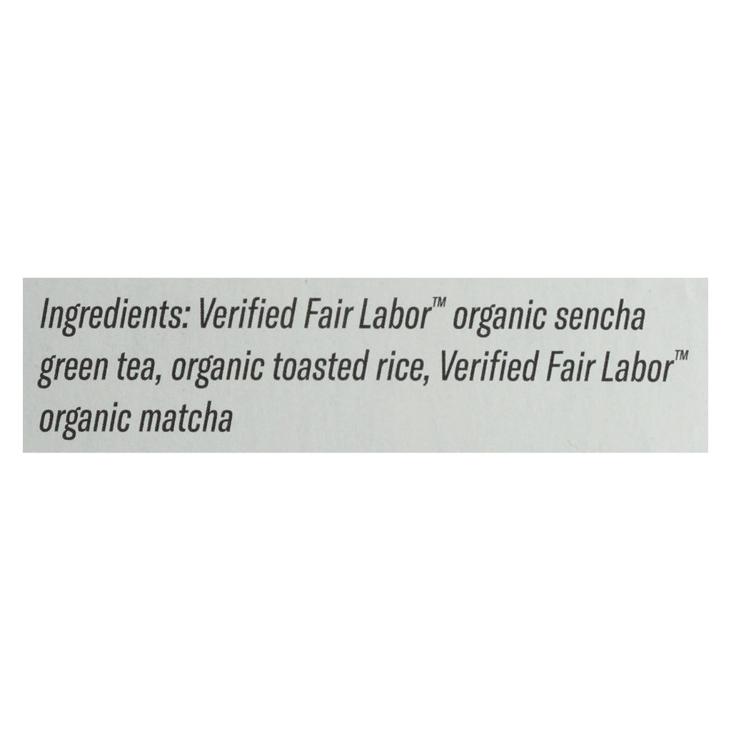 Numi Organic Toasted Rice Green Tea, 18 ct (Case of 6)