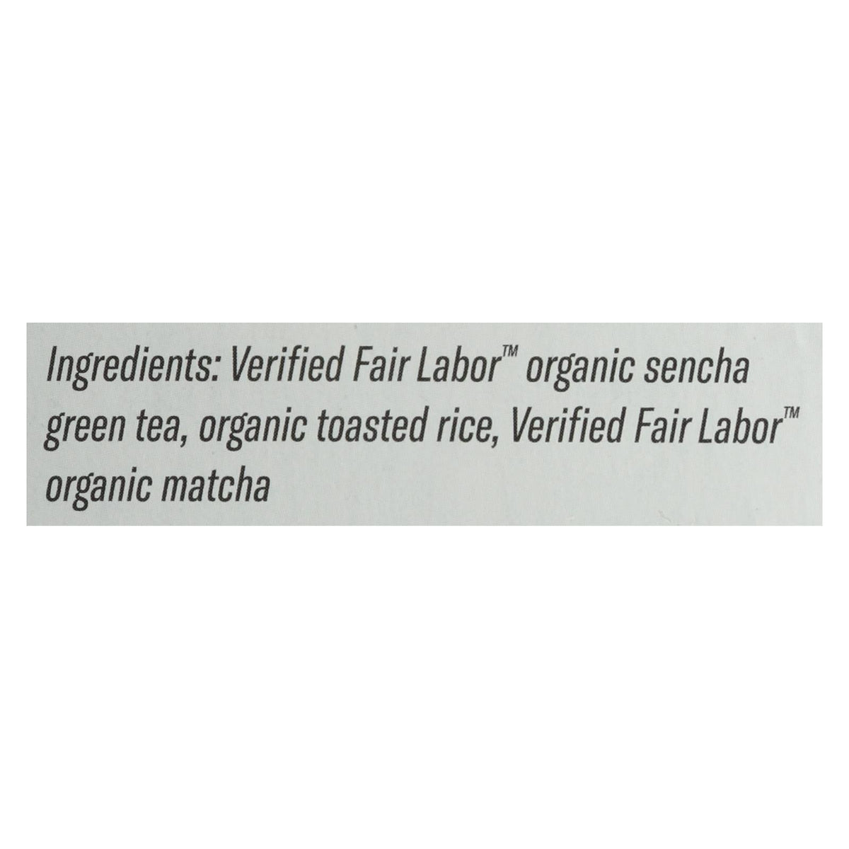 Numi Organic Toasted Rice Green Tea, 18 ct (Case of 6)